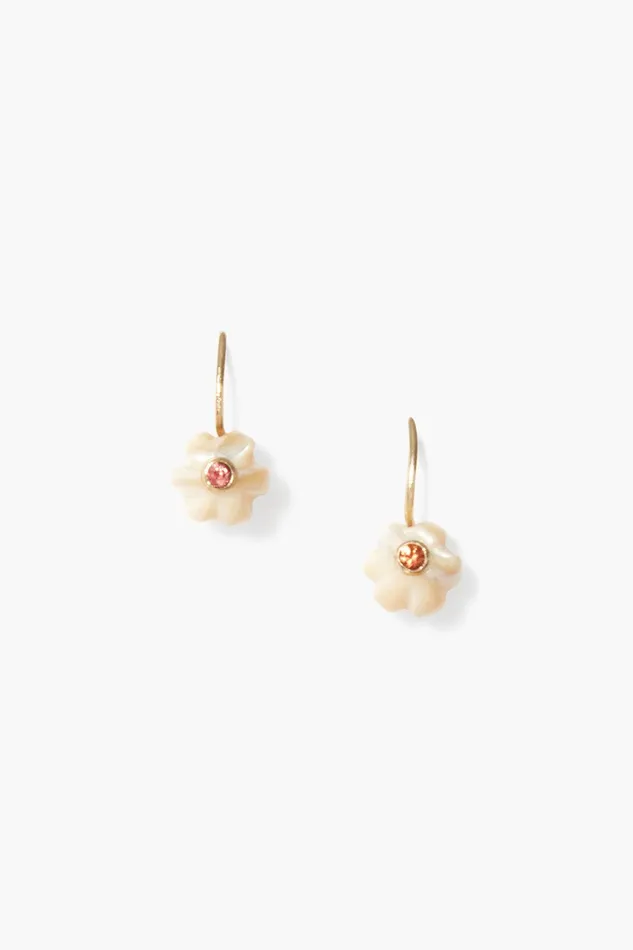 14k Pumpkin Earrings Mini Natural MOP Women Chan Luu 14k Fine