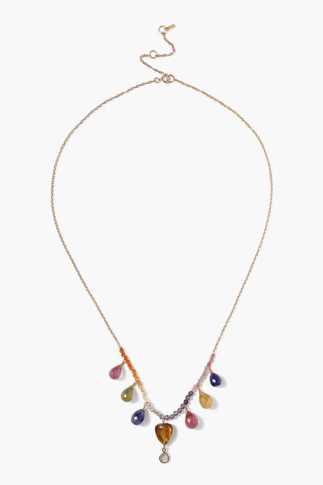 14k Rainbow Necklace Sapphire Mix Women Chan Luu 14k Fine