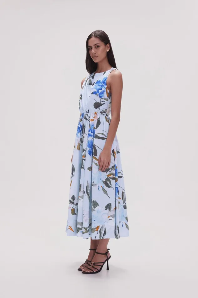 Abbey Twisted Midi Dress Divine Orchid Women Aje Bridesmaid Dresses
