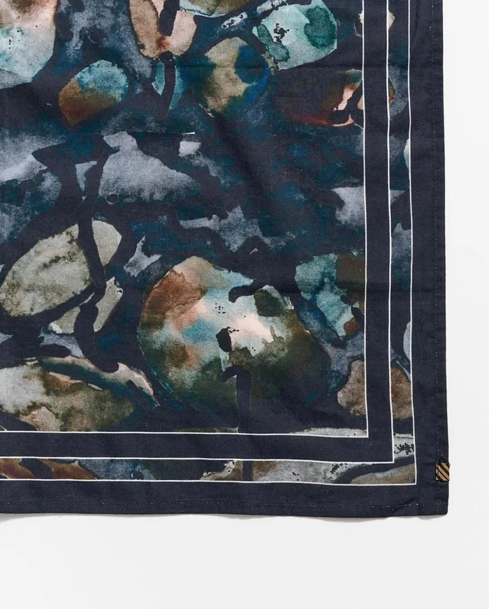 Accessories Men Billy Reid Low Tide Bandana Black Mix