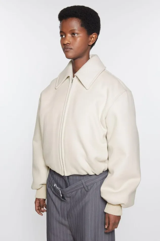 Acne Studios Bomber Jacket Faded Grey Women Outerwear