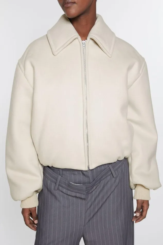 Acne Studios Bomber Jacket Faded Grey Women Outerwear