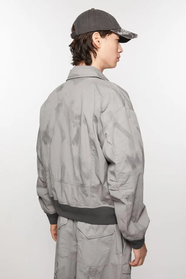 Acne Studios Bomber Jacket Mid Grey Men Outerwear