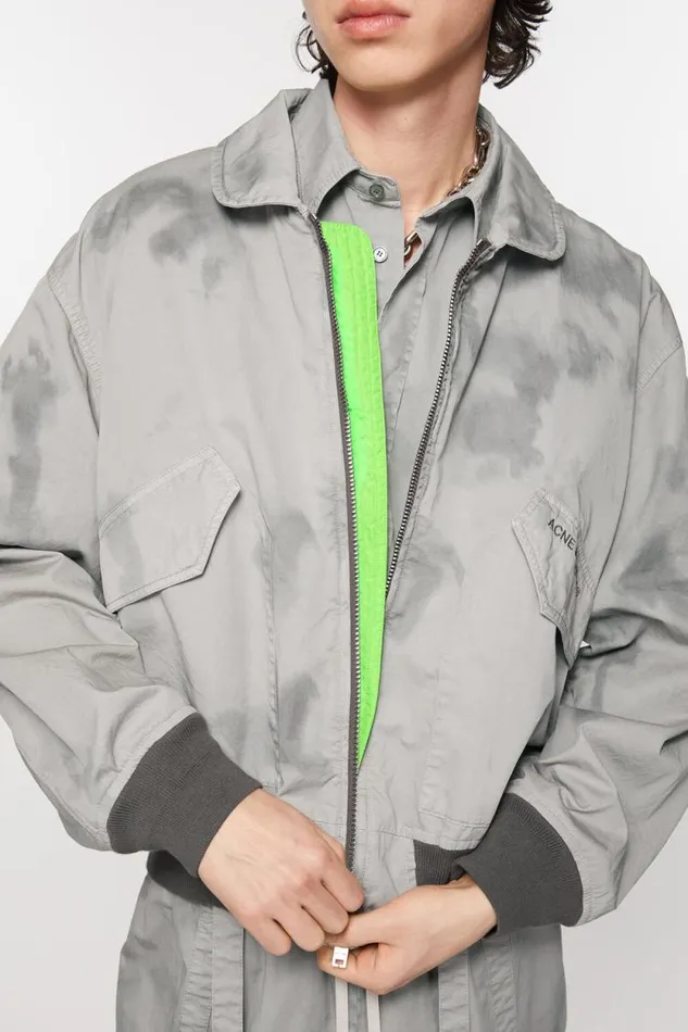 Acne Studios Bomber Jacket Mid Grey Men Outerwear