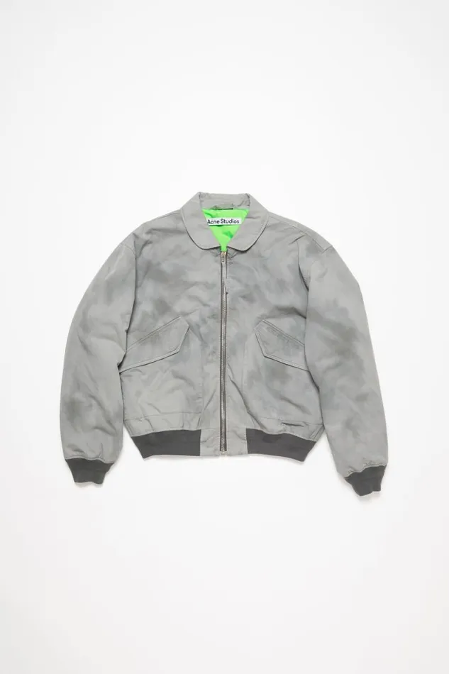 Acne Studios Bomber Jacket Mid Grey Men Outerwear