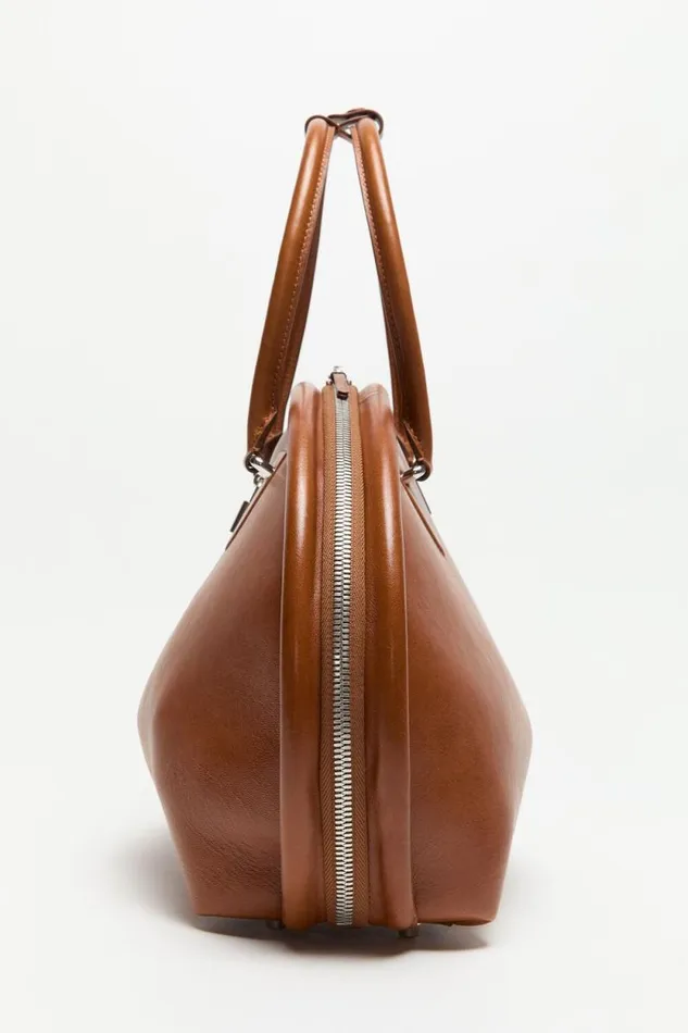 Acne Studios Bowlina Shoulder Bag Cognac Brown Women Bags Acne Studios Bowlina Shoulder Bag Cognac Brown Women Bags