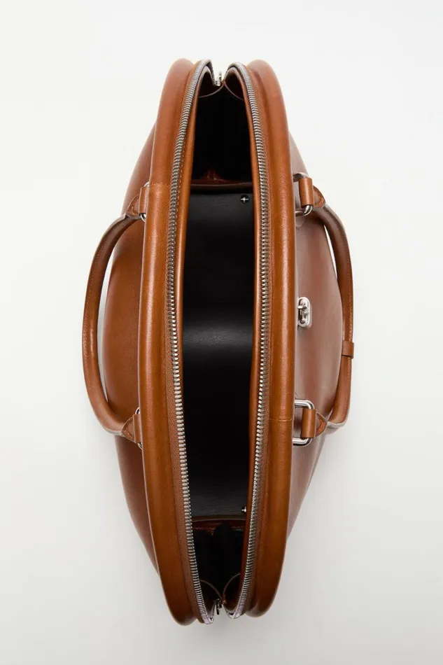 Acne Studios Bowlina Shoulder Bag Cognac Brown Women Bags Acne Studios Bowlina Shoulder Bag Cognac Brown Women Bags