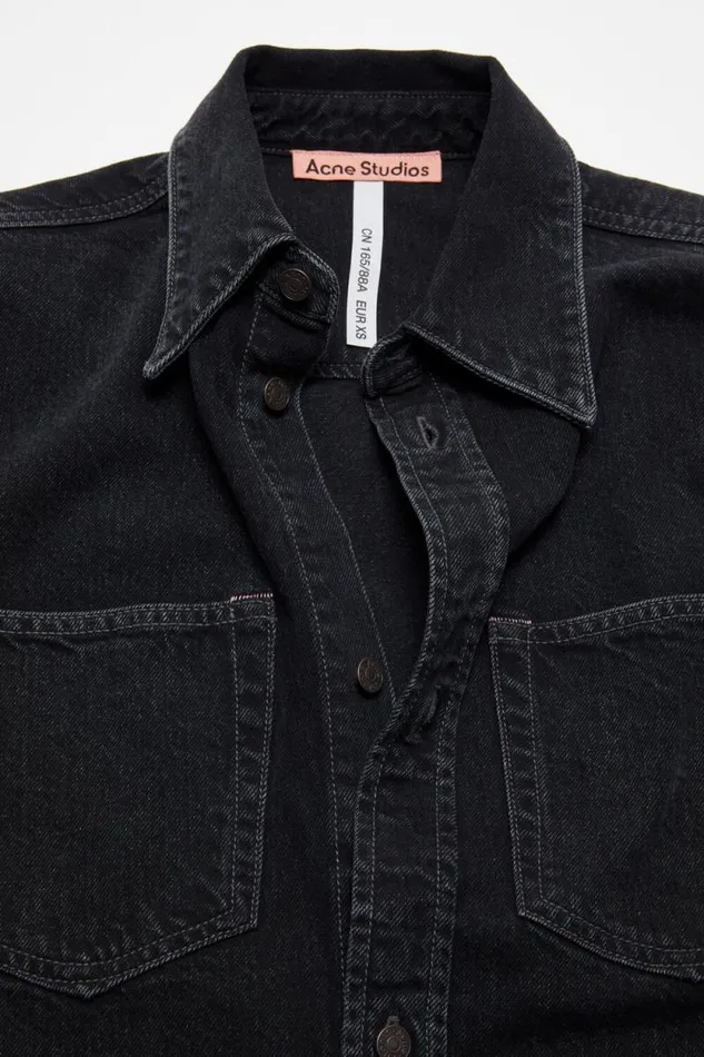 Acne Studios Denim Buttonup Shirt 8211 Relaxed Fit Black Men Shirts Acne Studios Denim Buttonup Shirt 8211 Relaxed Fit Black Men Shirts