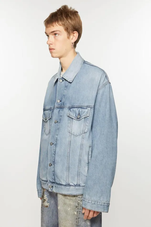 Acne Studios Denim Jacket 8211 Relaxed Fit Light Blue Men Outerwear Acne Studios Denim Jacket 8211 Relaxed Fit Light Blue Men Outerwear