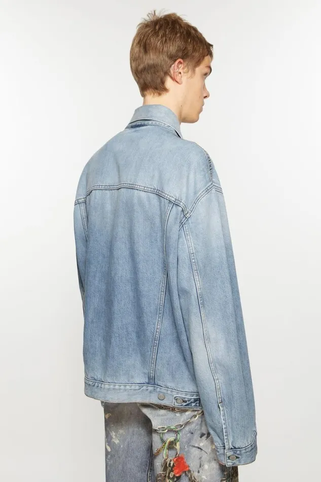 Acne Studios Denim Jacket 8211 Relaxed Fit Light Blue Men Outerwear Acne Studios Denim Jacket 8211 Relaxed Fit Light Blue Men Outerwear