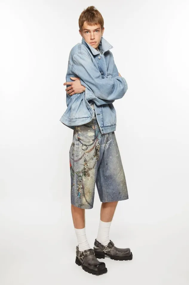 Acne Studios Denim Jacket 8211 Relaxed Fit Light Blue Men Outerwear Acne Studios Denim Jacket 8211 Relaxed Fit Light Blue Men Outerwear