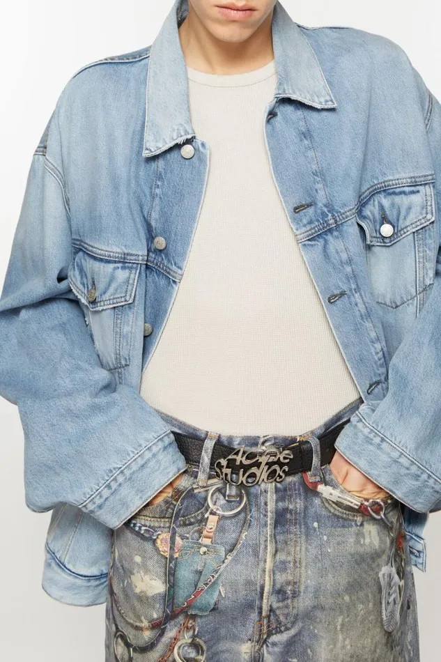 Acne Studios Denim Jacket 8211 Relaxed Fit Light Blue Men Outerwear Acne Studios Denim Jacket 8211 Relaxed Fit Light Blue Men Outerwear