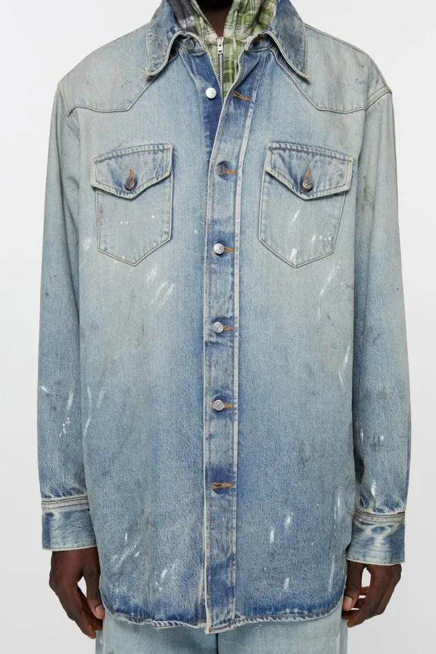 Acne Studios Denim Shirt 8211 Relaxed Fit Light Blue Women Shirts and Blouses Acne Studios Denim Shirt 8211 Relaxed Fit Light Blue Women Shirts and Blouses