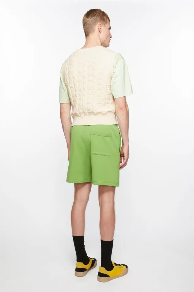 Acne Studios Fleece Shorts Herb Green Men Shorts Acne Studios Fleece Shorts Herb Green Men Shorts