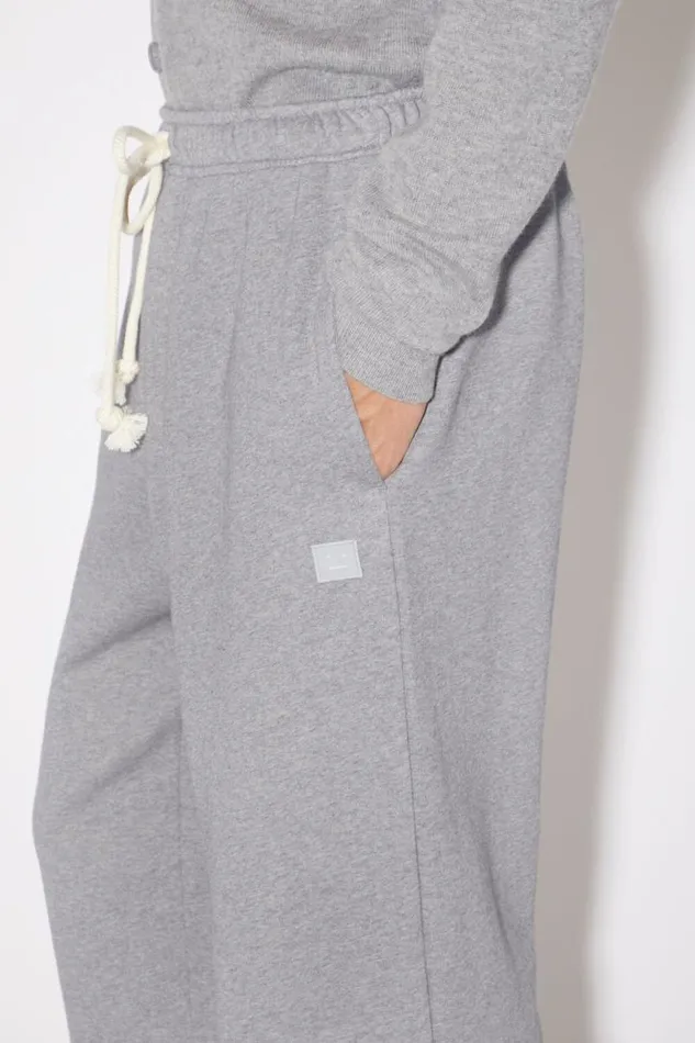 Acne Studios Fleece Sweatpants Light Grey Melange Men Trousers Acne Studios Fleece Sweatpants Light Grey Melange Men Trousers
