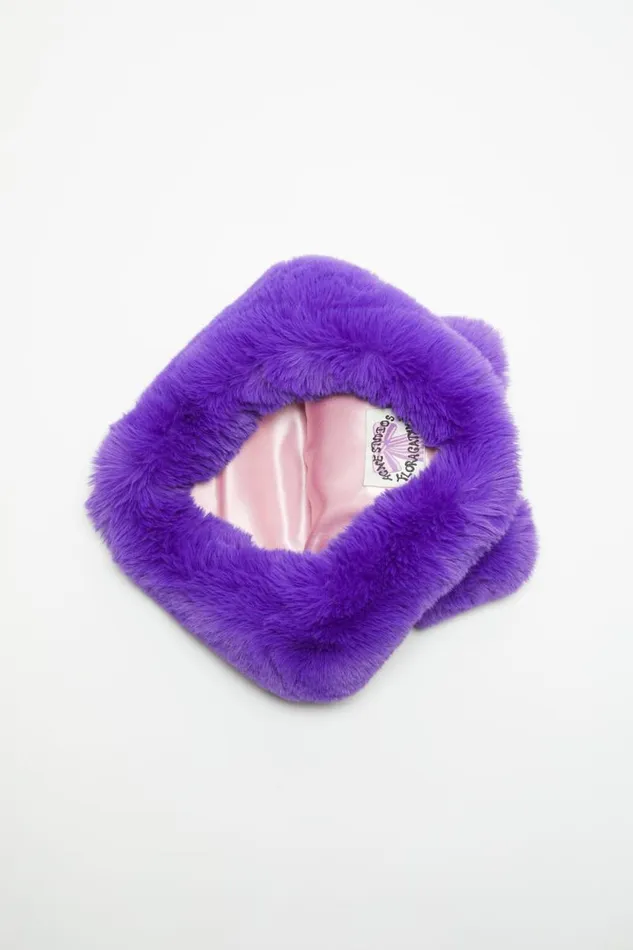 Acne Studios Fluffy Bow Hat Purple Men Hats
