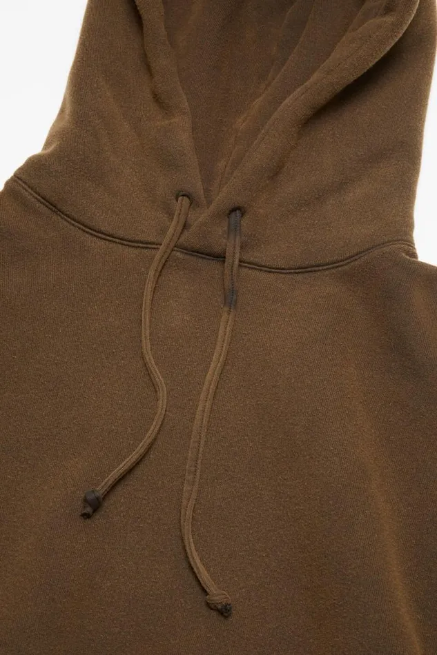 Acne Studios Hooded Sweater Logo Patch Chocolate Brown Men Sweatshirts Acne Studios Hooded Sweater Logo Patch Chocolate Brown Men Sweatshirts