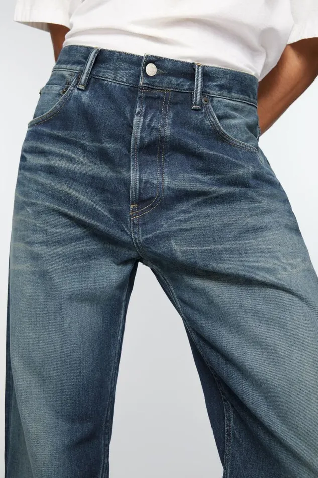 Acne Studios Loose Fit Jeans 8211 2021M Mid Blue Men Jeans