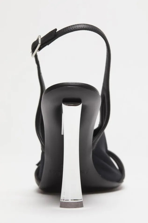 Acne Studios Mesh Slingback Heels Black Women Shoes Acne Studios Mesh Slingback Heels Black Women Shoes