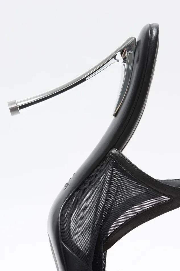 Acne Studios Mesh Slingback Heels Black Women Shoes Acne Studios Mesh Slingback Heels Black Women Shoes