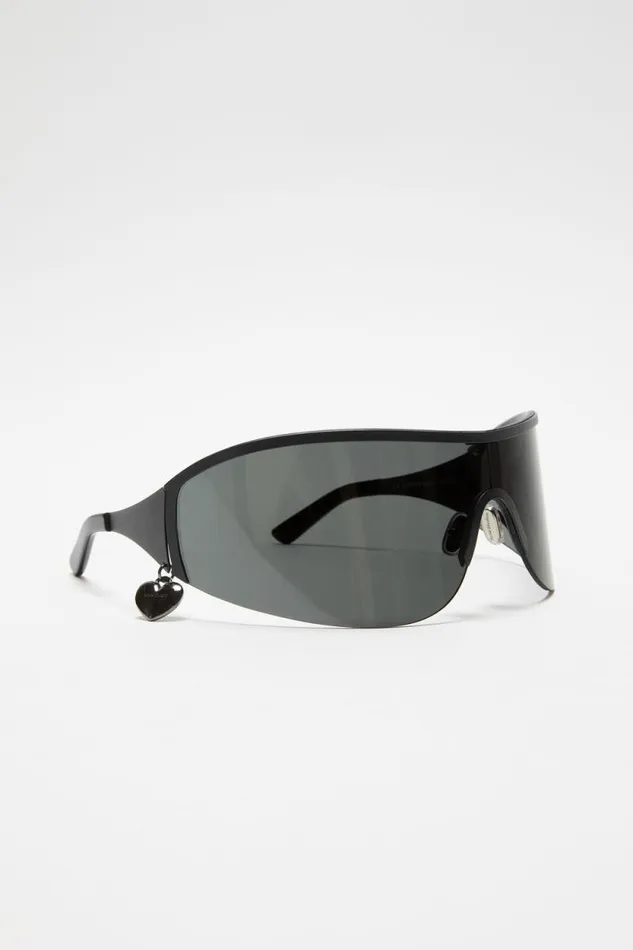 Acne Studios Metal Frame Sunglasses Blackblack Women Eyewear