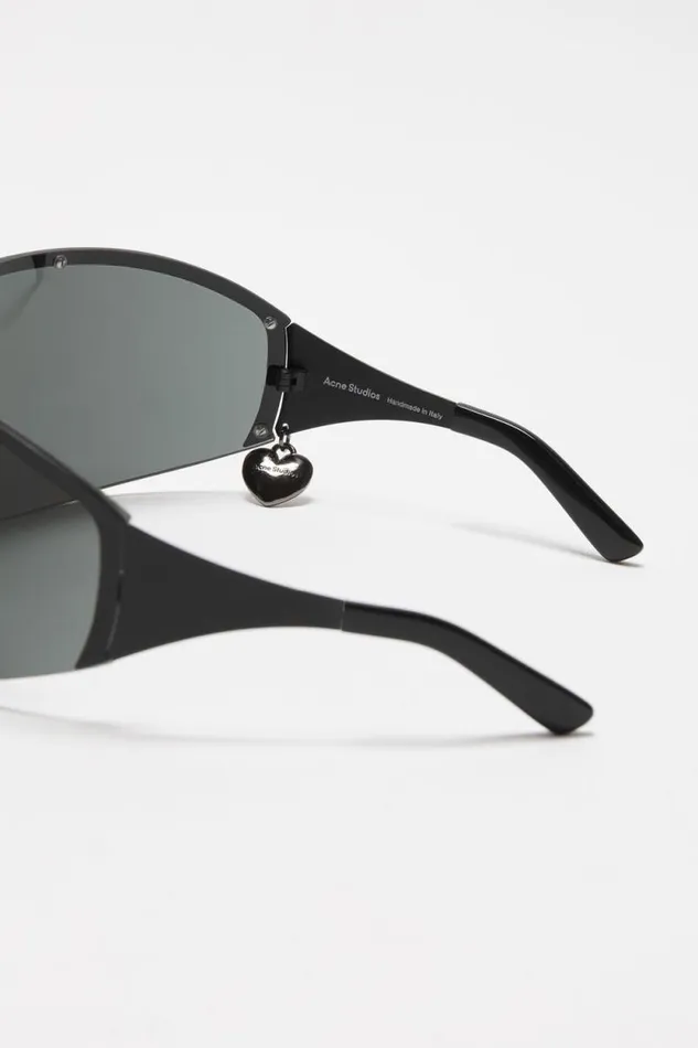 Acne Studios Metal Frame Sunglasses Blackblack Women Eyewear