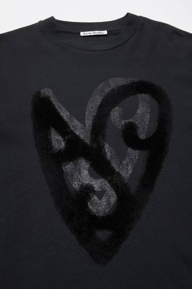 Acne Studios Printed Tshirt Black Women Tshirts Acne Studios Printed Tshirt Black Women Tshirts