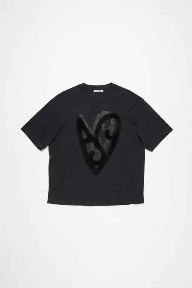 Acne Studios Printed Tshirt Black Women Tshirts Acne Studios Printed Tshirt Black Women Tshirts