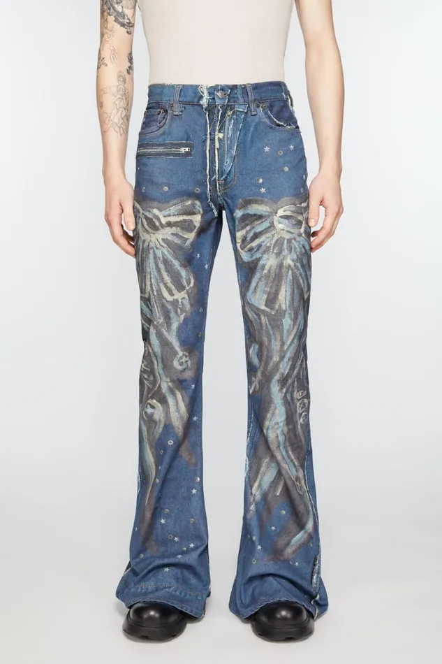 Acne Studios Regular Fit Jeans 8211 2024M Mid Blue Men Jeans