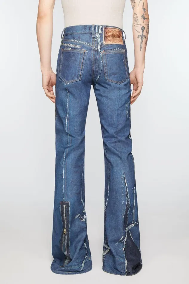 Acne Studios Regular Fit Jeans 8211 2024M Mid Blue Men Jeans