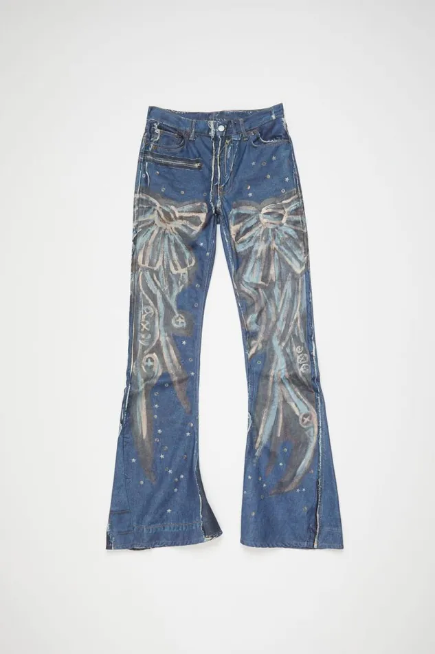 Acne Studios Regular Fit Jeans 8211 2024M Mid Blue Men Jeans