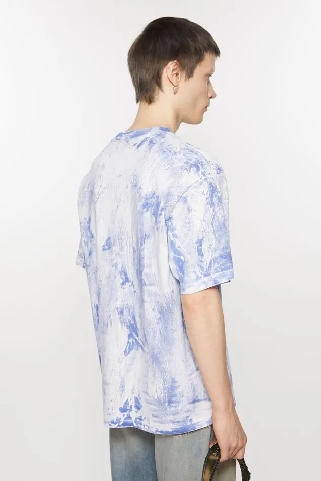 Acne Studios Tshirt Plaster Print Faded Blue Women Tshirts Acne Studios Tshirt Plaster Print Faded Blue Women Tshirts