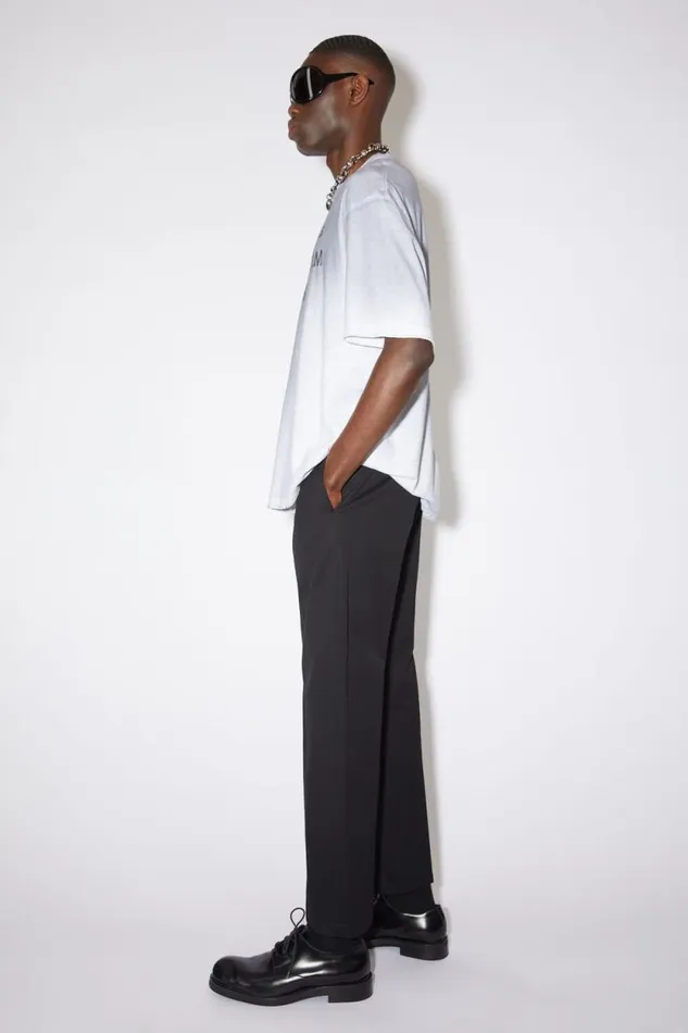Acne Studios Twill Trousers Black Men Trousers Acne Studios Twill Trousers Black Men Trousers