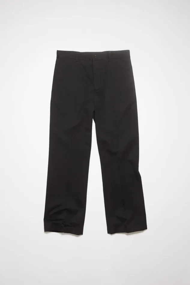Acne Studios Twill Trousers Black Men Trousers Acne Studios Twill Trousers Black Men Trousers