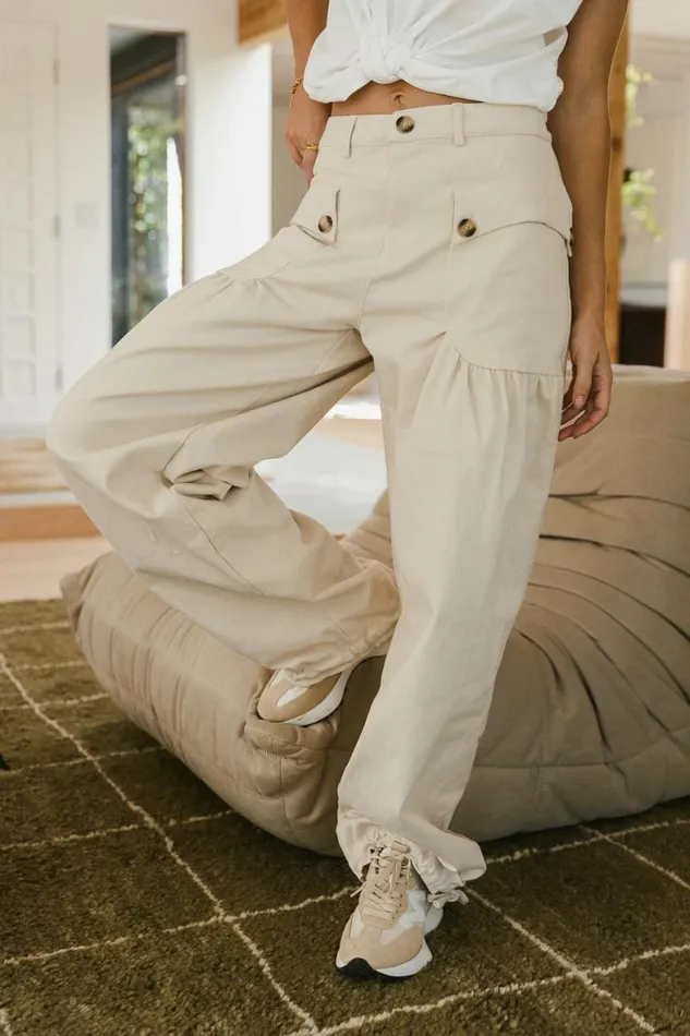 Adalynn Pants In Cream Cream Women Bohme Pants