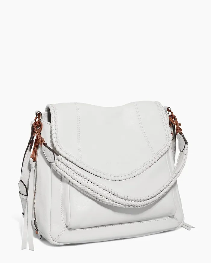 Aimee Kestenberg Satchels Women All For Love Convertible Shoulder Vanilla Ice With Chocolate Rose Gold