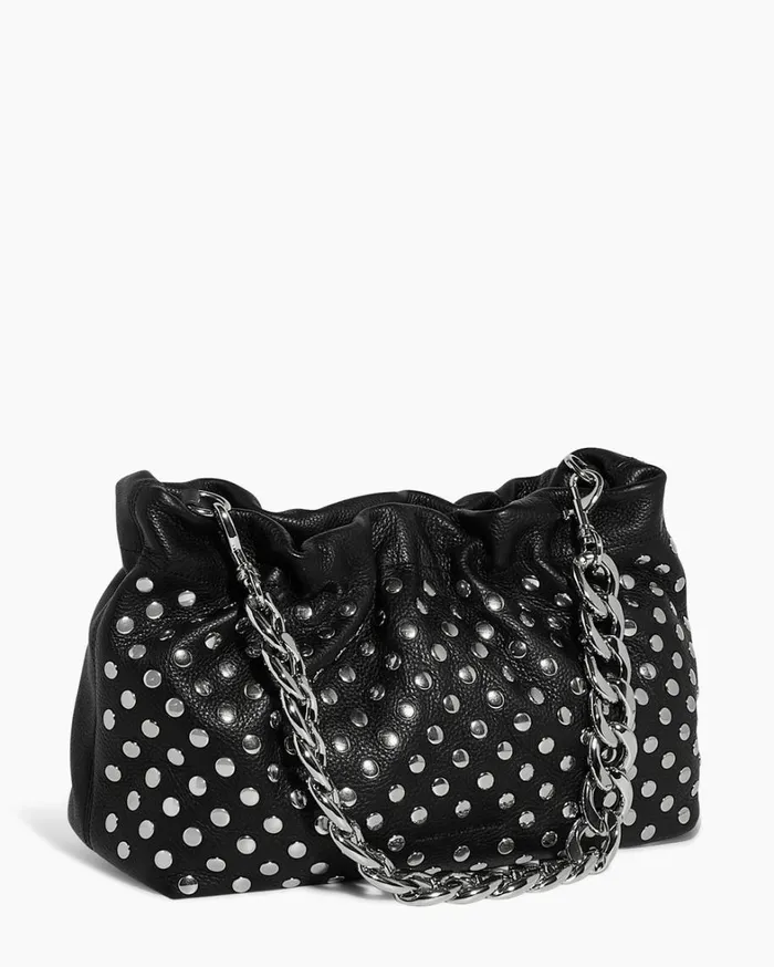 Aimee Kestenberg Satchels Women Chain Novelty Shoulder Black With Disco Studs