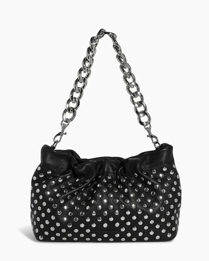 Aimee Kestenberg Satchels Women Chain Novelty Shoulder Black With Disco Studs