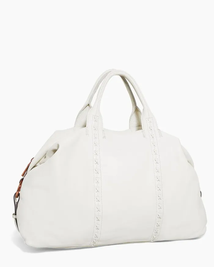 Aimee Kestenberg Tote Bags Women Hudson Duffle Bag Vanilla Ice With Chocolate Rose Gold
