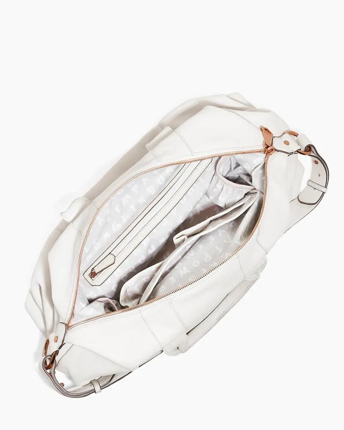 Aimee Kestenberg Tote Bags Women Hudson Duffle Bag Vanilla Ice With Chocolate Rose Gold