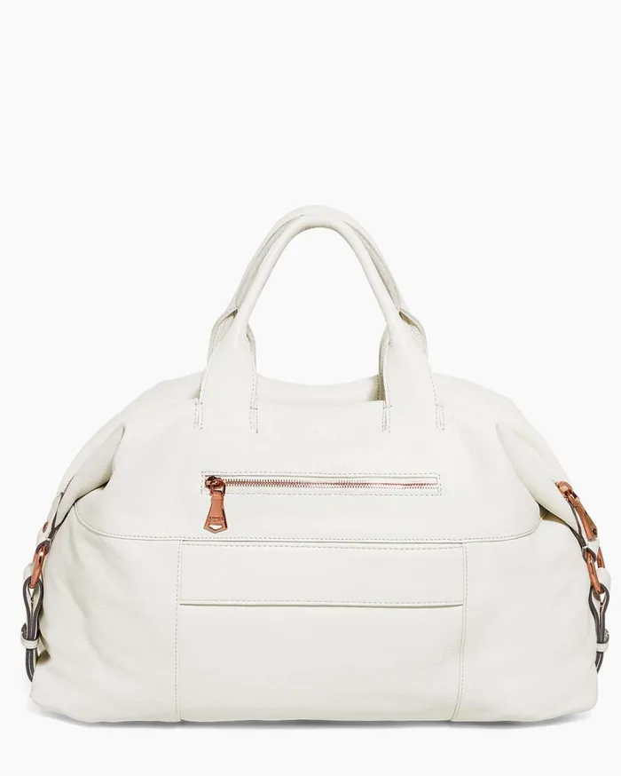 Aimee Kestenberg Tote Bags Women Hudson Duffle Bag Vanilla Ice With Chocolate Rose Gold