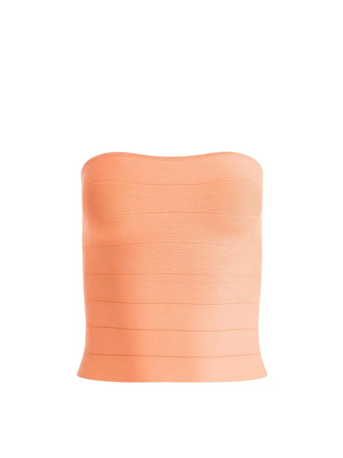 Alice Olivia ALISON FULL LENGTH TUBE TOP Black Women Tops