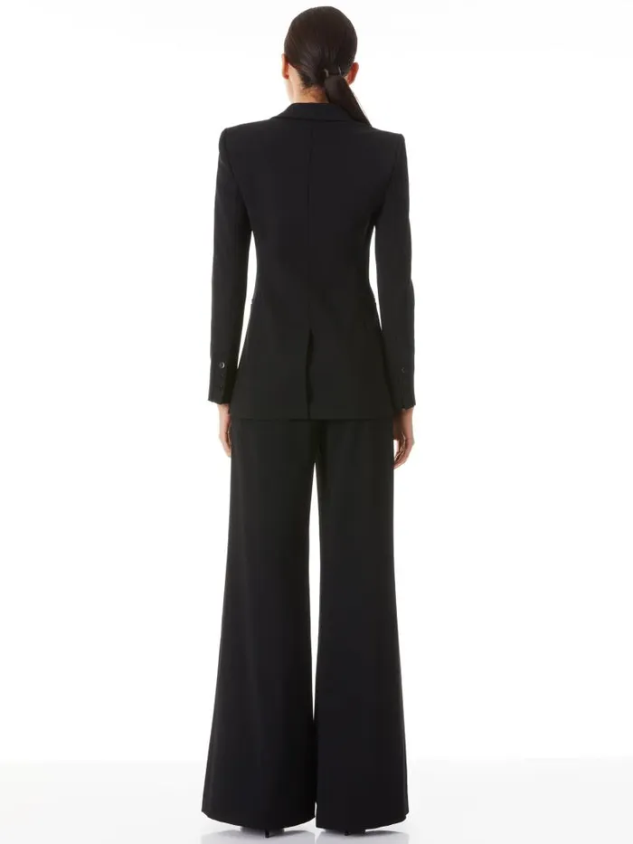 Alice Olivia BREANN FITTED BLAZER Black Women Jackets Coats