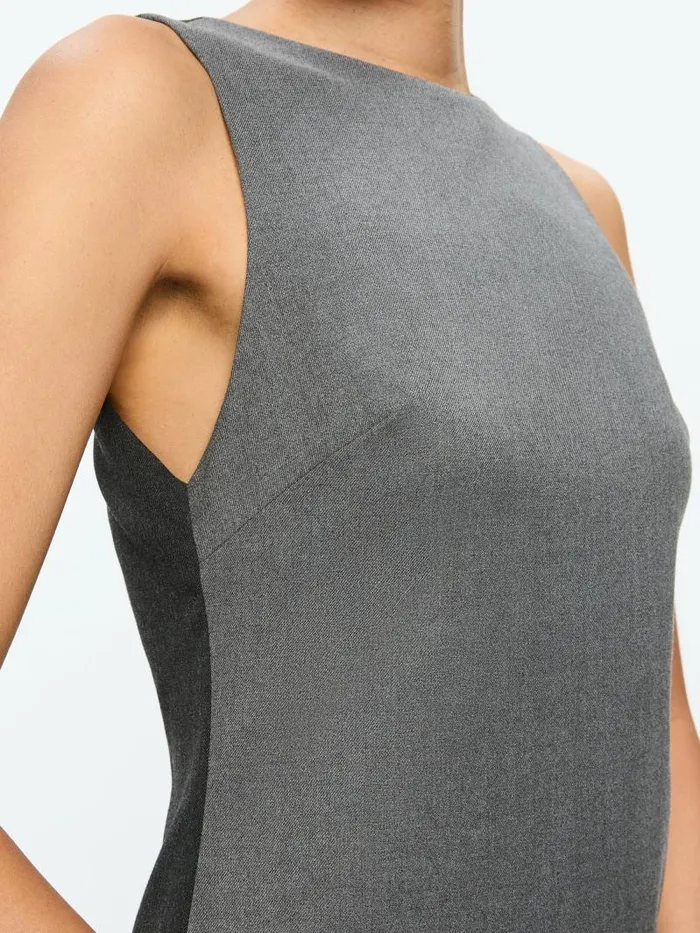 Alice Olivia COLEY COLORBLOCK SLIM SHIFT DRESS Shadow Greycharcoal Melange Women Dresses