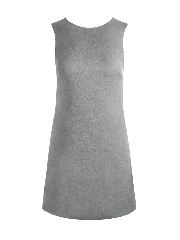Alice Olivia COLEY COLORBLOCK SLIM SHIFT DRESS Shadow Greycharcoal Melange Women Dresses