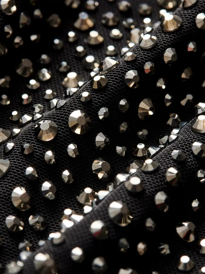 Alice Olivia PANIA EMBELLISHED TOP Black Women Tops