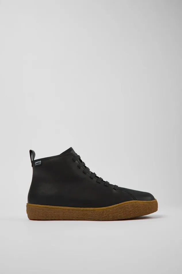 Ankle Boots Men Camper Peu Terreno HYDROSHIELD Black Leather Shoes