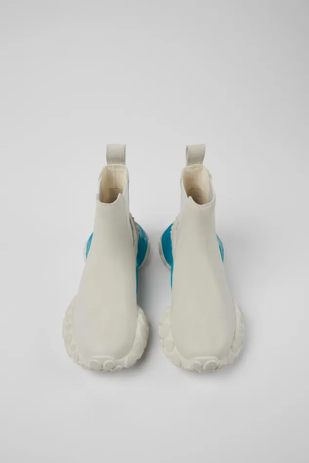 Ankle Boots Women Camper Pelotas Mars White Responsibly Raised Leather Ankle Boots
