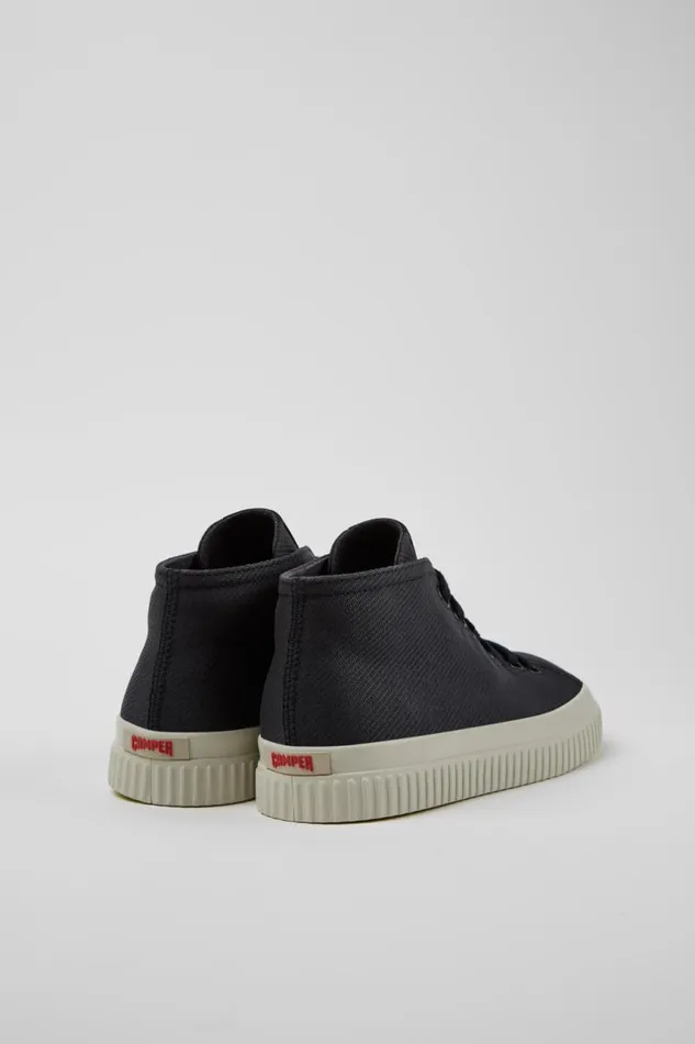 Ankle Boots Women Camper Peu Roda Black Recycled Cotton Sneakers