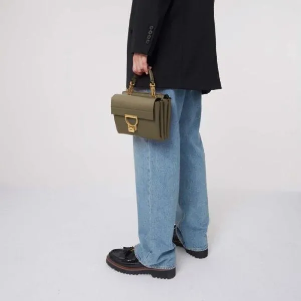 Arlettis Small Laurel Green Women Coccinelle Top Handle Bag